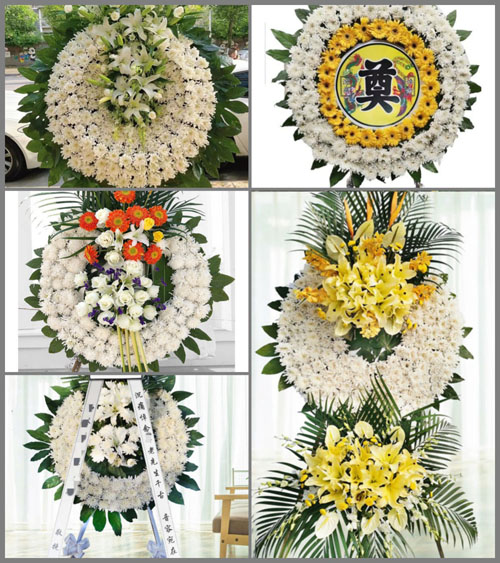 湖南永州祁阳县白水镇温村村花圈速递